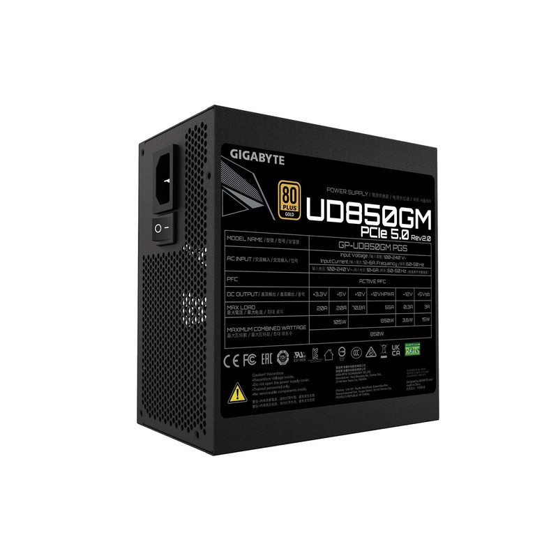 GIGABYTE GP-UD850GM PG5 Rev2.0 - PCIe5.0 Ready - ATX3.0 -