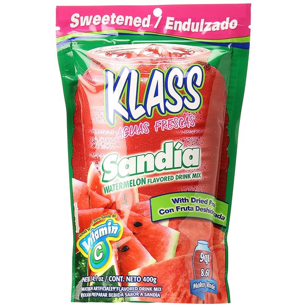 Klass LISTO Drink Mix, WATERMELON, 14.1-Ounce