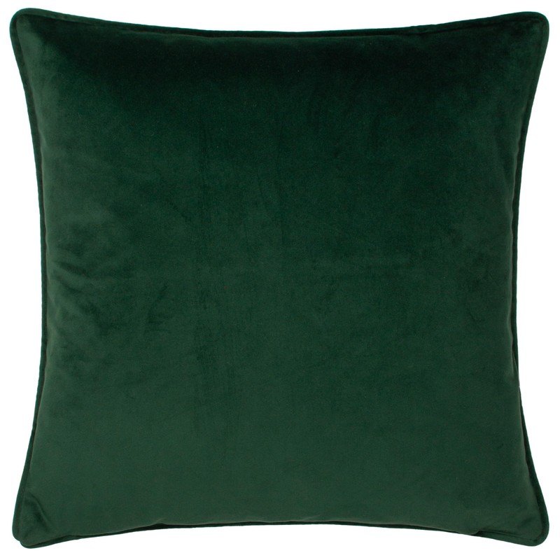 Wylder Nature Wild Gardens Mushroom Repeat Velvet Piped Cushion Cover