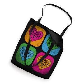 Pop Art Heart Shape Love Elegant Colorful Heart Tote Bag