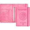 Porta Pasaporte y Visa Mexicano Pasaporte Funda con 10 Compartimientos