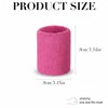 12 Pcs Neon Sweatbands Wristbands, Absorbent Sweat Wrist Band