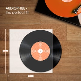 50x 7 Inch Anti Static Inner Vinyl Record Sleeves | Audiophile Poly Lined Plastic Protective 45rpm Single Sleeve | Replaces Paper Sleeves & Fits Inside Cardboard Inners | Archival Quality Triple Ply