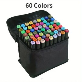 Colorful Marker Pen Set: Back To School Essentials and Birthday Gifts animation Marker stationery supplies brush Marker Art Materials:_60 colors