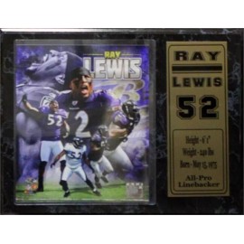 Encore Select 12x15 Stat Plaque - Ray Lewis Baltimore Football
