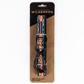 Wilderdog Ultralight Leash Series for Dogs 6 ft Long and Only 3.75 oz with swiveling, Locking Carabiner Attachment and Lightly Padded Handle with D-Ring - Rainbow