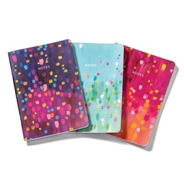 Juego de cuadernos de notas altas, fresco y colorido, paquete de 3 – 64 páginas forradas, 5.7 x 8.2 pulgadas