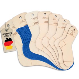 HHM® Size 2M-29 Sock Boards with Size Indication Sock Ruler for Knitting. Sock Stretcher/Sock Stencil with Size Indication. Sock Blocker as Knitting Aid