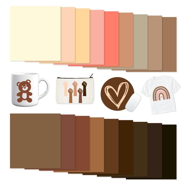 Tintnut Skin Tone Sublimation Pattern Transfer Paper - 18 Sheets