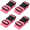 Luggage Straps for Suitcases - Pink, 4 PK - Premium