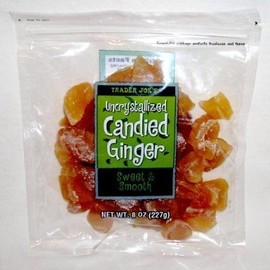5 Pack Trader Joe's Uncrystallized Candied Ginger Sweet & Smooth, 8 oz