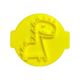 The Cookie Cutter Hub Estampado de dinosaurios n.º 75/sello para cupcakes, fondant, arcilla glaseada, decoración de pasteles