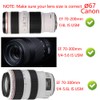 67MM Lens Cap Cover for Canon 77D 90D w/EF-S 18-135mm