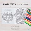 DREAMCO SUPPLIES: Libro Colorear Mandalas Antiestrés - Manifiesto - Paz