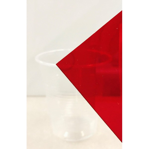 RED Acrylic Transparent # 2423-1/8" Thick - Pick Your Size