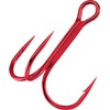 Gamakatsu 47305 Round Bend Treble Hooks (10 Pack), Size 10, Red