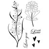 Woodware Jane Gill-Rustic Hearts-Clear Magic Stamp, 10 x 13.5 cm