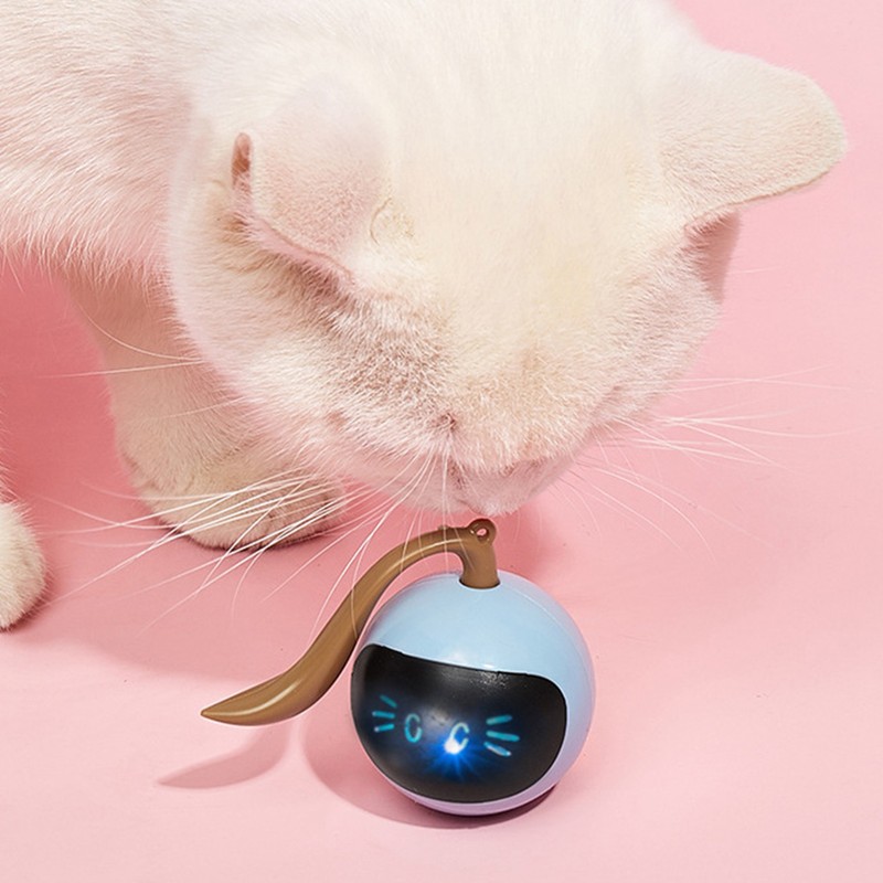 Cat Active Rolling Ball Colourful Light Circularly Charging Electric Automatic