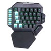 Onehanded Keyboard RGB Blacklight Mechanical Keyboard With Macro Definition Function