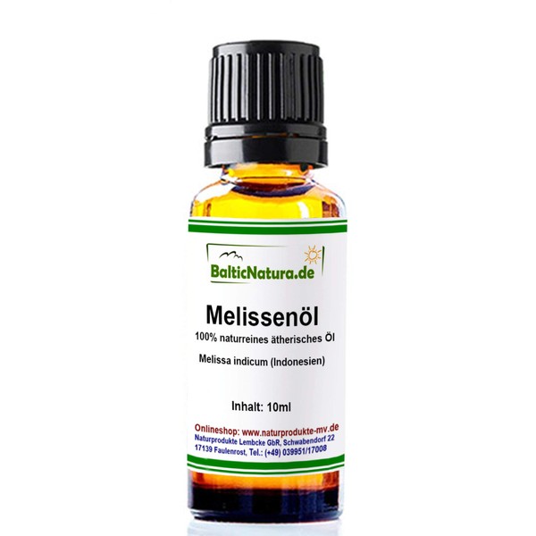 Melissenöl 10 ml 100% Pure Essential oil MELISSA