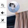 EULAPGOE 100pcs Plastic Sliding Curtain Track Gliders, White Curtain Track