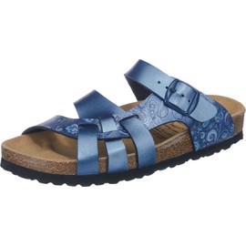 Lico Women's Bioline Flower Mules (Bioline Flora) - blue, size: 40 EU