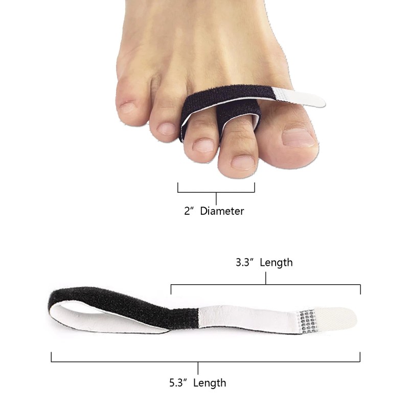 Jrery-Key Hammer Toe Wraps, 10 Pack Fabric Buddy Wraps Toe