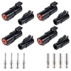 JRready ST6286 1 Pin DTHD Connector 4 Sets,IP67 Waterproof Single