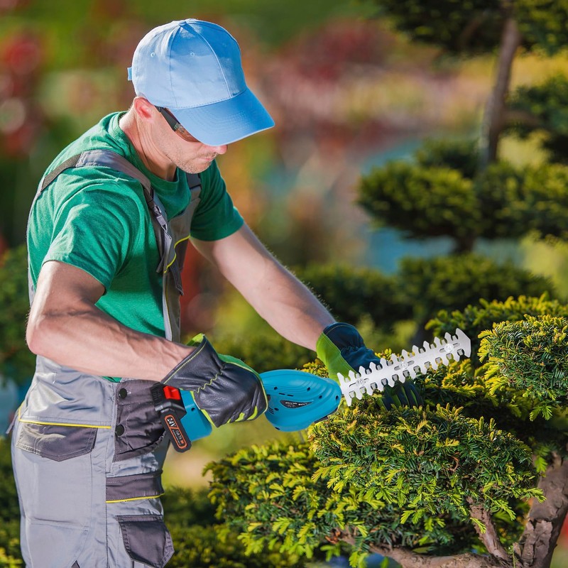 Hedge Trimmer Cordless with Battery and Charger 21V Electric Brush