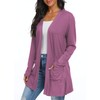 Qixing Women's Cardigan with Pocketes Long Sleeve Casual Lightweight Open