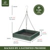 Kingsyard 2 Pack Platform Bird Feeder Tray for Outdoor Hanging