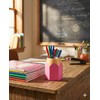 SPHTOEO Cute Pencil Shaped Pen Holder for Desk - Fun