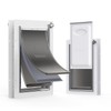 Baboni 3-Flaps Pet Door for Interior and Exterior Doors, Steel