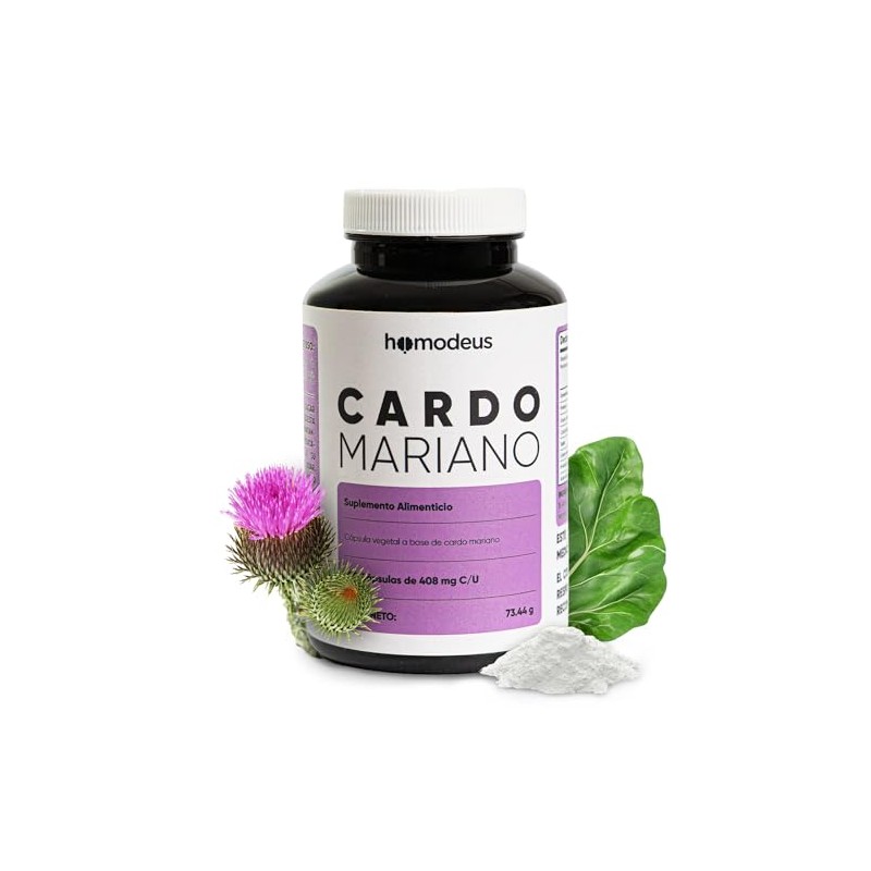 Cardo Mariano 616mg Cápsulas Veganas NAC y Alfa Lipoico 180