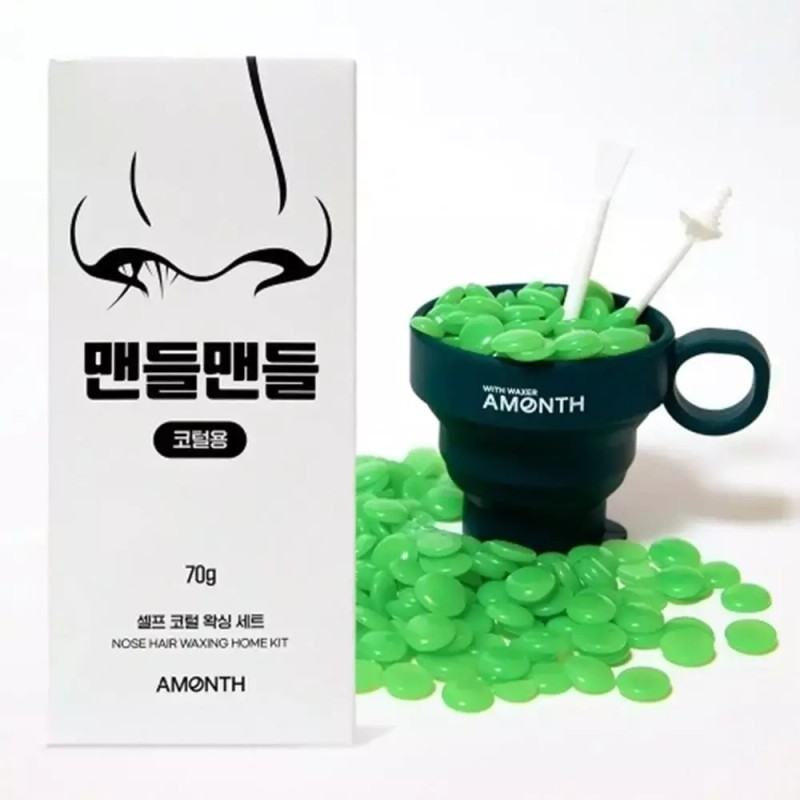 남자 페이스 코털 셀프왁싱 10회분 키트 Men's Face Hair Self-Waxing