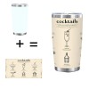 Sample Order Available for 20oz Double Silver Side Tumblercapacity: 20