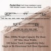 2 Set Pocket Door Soft Close Top Hanger Assemblies Fit