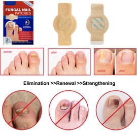 21pcs Fungal Nail Patches | Nail Repair For Damaged Nails Care | Extra Strong 8-Hour Repair Pads For Toenail Fungus