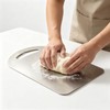 Stainless Steel Kitchen Prep Board Set, Arch-Shaped Metal Cutting Board