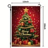 Merry Christmas Trees Garden Flags for Outside 12x18 Inch Double