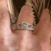 unbranded Heart & Crown CZ Sterling Silver Ring