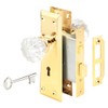 Prime-Line E 28336 Mortise Keyed Lock Set with Glass Knob