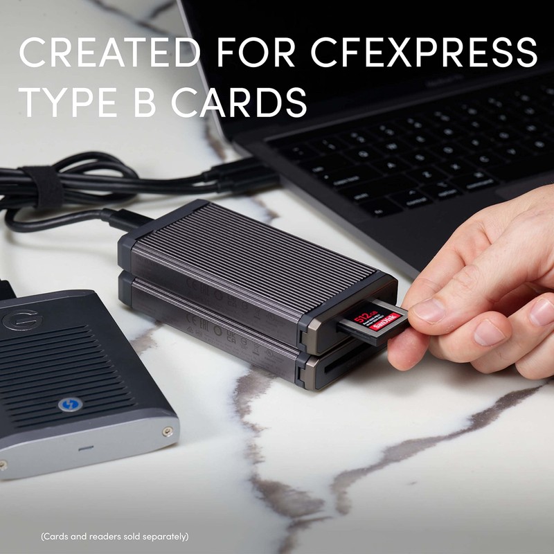 SanDisk Professional PRO-READER Cfexpress, Card Reader with super-fast media transfers