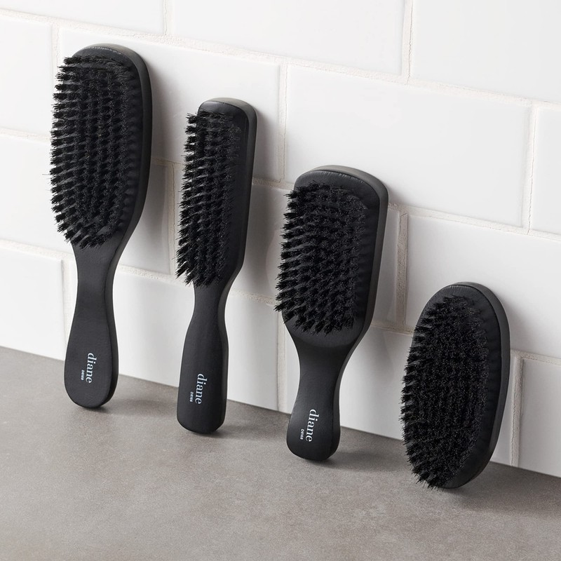 Diane 100% Boar Bristle Club Brush for Waves and Smoothing