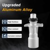 EVRBUL Upgrade Aluminum Engine Oil Cooler Inlet Connector, Water Pump-Oil
