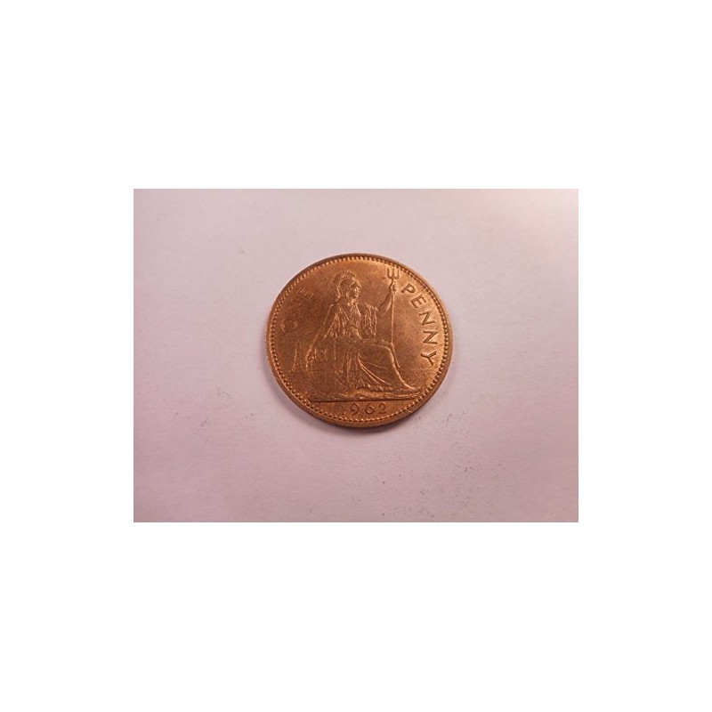 Queen Elizabeth II One Penny 1962 Coin #11