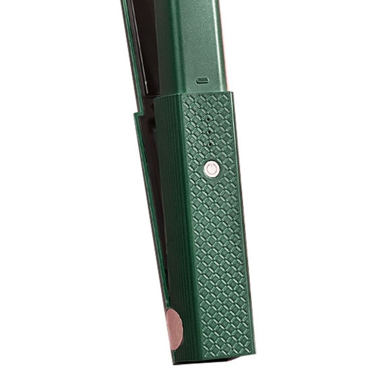 Cordless Hair Straightening Curling Flat Iron Quickly Heating Prevent Damage