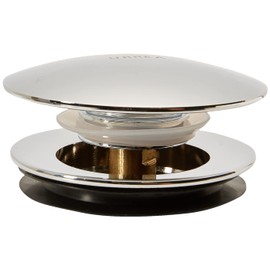 Urrea 3827 Contra Push sin Rebosadero para Lavabo, Acabado Cromo