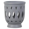 TRENDSPOT Serafina 6 in. H Ceramic Orchid Planter Gray -