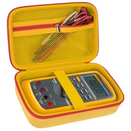 Comecase Hard Carrying Case for Fluke 87-V/ 87V Max/ 88V/ 15B+/ 17B+ and More Digital Multimeter, Protective Travel Storage Bag - Yellow